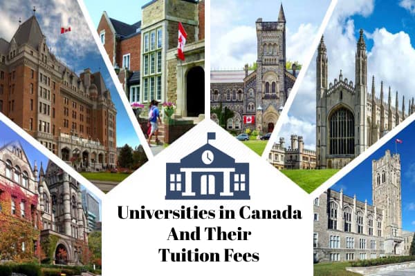 List Of Universities in Canada and Their Tuition Fees